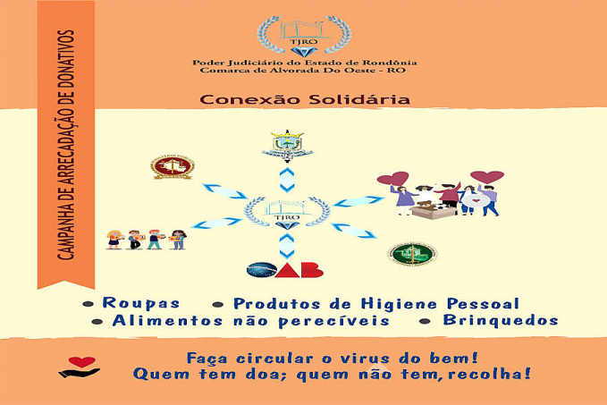 Comarca de Alvorada d'Oeste realiza a campanha de arrecadação "Conexão Solidária" - News Rondônia