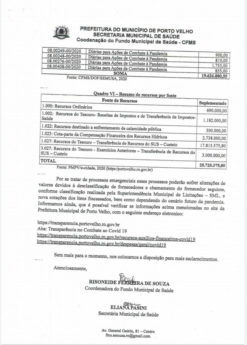 Deputado Anderson solicita prestação de gastos efetuados pela Prefeitura de Porto Velho com COVID19 - News Rondônia