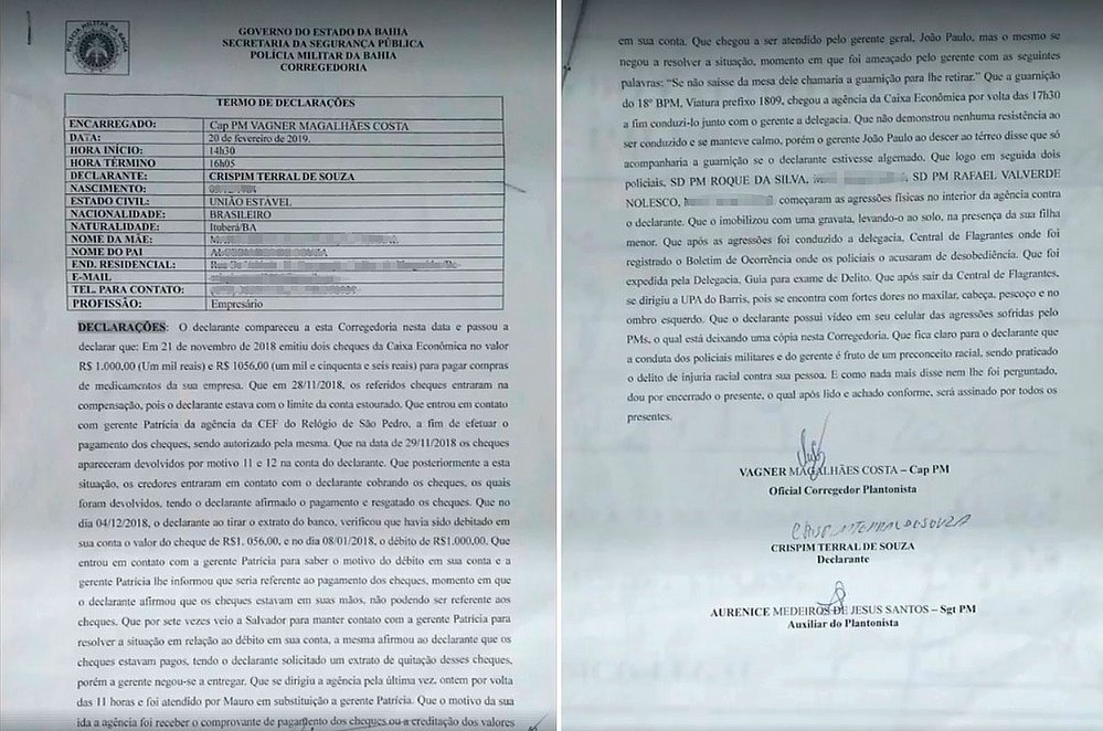 EMPRESÁRIO LEVA GRAVATA NA FRENTE DA FILHA E ACUSA BANCO E PM DE RACISMO - VEJA VÍDEO - News Rondônia