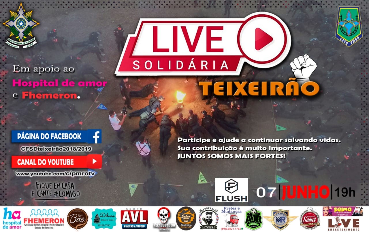 SOLDADOS DO CURSO TEIXEIRÃO FARÃO UMA LIVE SOLIDÁRIA NESTE DOMINGO - News Rondônia