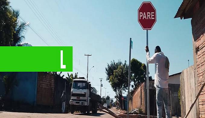 Sinalização vertical e horizontal começa a ser implantada em bairros e avenidas de Ariquemes - News Rondônia
