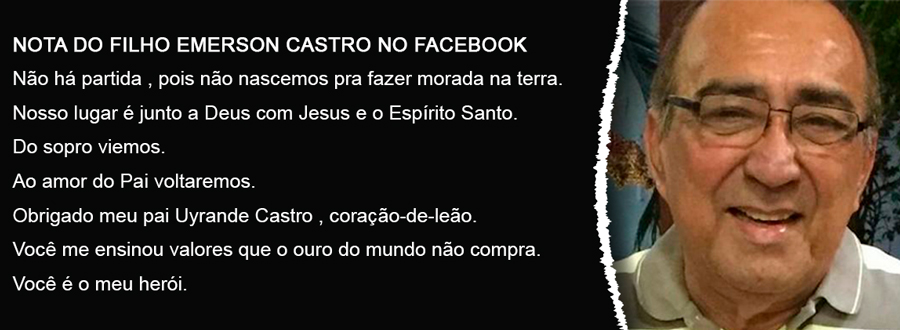 EMPRESÁRIO UYRANDÊ CASTRO MORRE POR COMPLICAÇÕES DA COVID-19 - News Rondônia