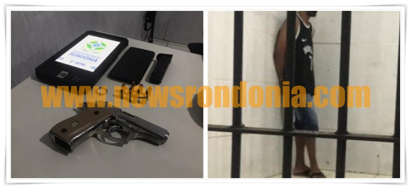 Jovem é preso portando pistola no residencial Orgulho do Madeira - News Rondônia