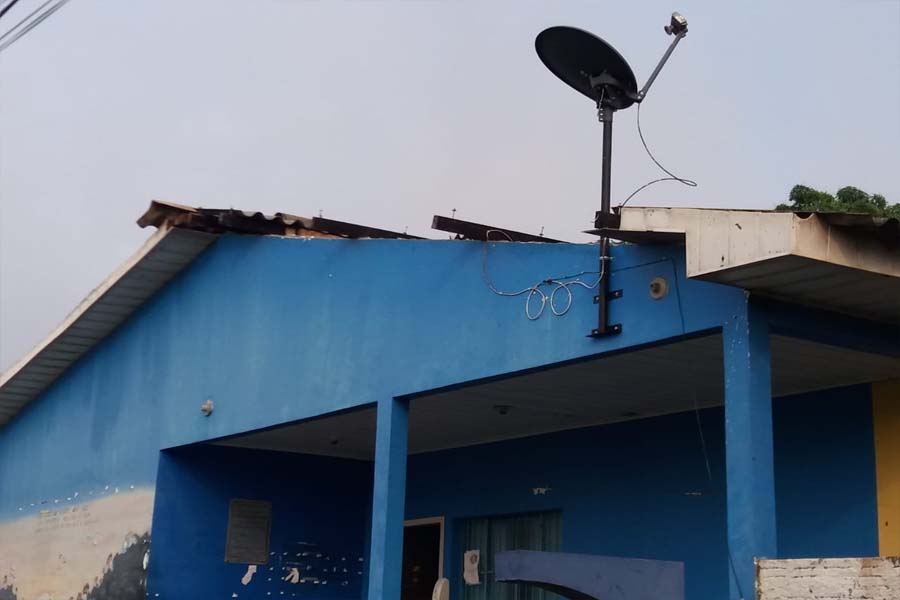 Vendaval causa danos na região do distrito de São Carlos em Porto Velho. - News Rondônia