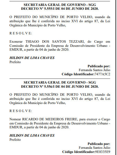 THIAGO TEZZARI SAI DA EMDUR PARA SER CANDIDATO MAJORITÁRIO EM PORTO VELHO - News Rondônia