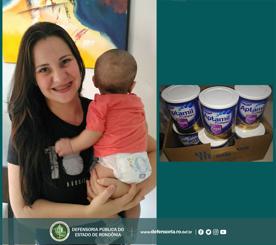 JARU: DPE-RO CONSEGUE LEITE ESPECIAL PARA CRIANÇA COM GRAVE INTOLERÂNCIA ALIMENTAR - News Rondônia