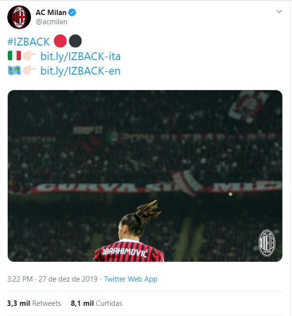 REGRESSO: MILAN ANUNCIA A CONTRATAÇÃO DE IBRAHIMOVIC - News Rondônia
