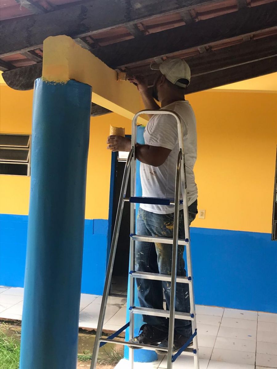REFORMAS EM SETE ESCOLAS DO MUNICÍPIO ESTÃO EM FASE DE CONCLUSÃO - News Rondônia