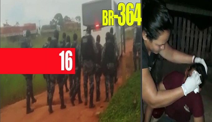 NA BALA - MORADORES QUE BLOQUEAVAM BR-364 ACUSAM POLÍCIA DE TRUCULÊNCIA - VÍDEO - News Rondônia