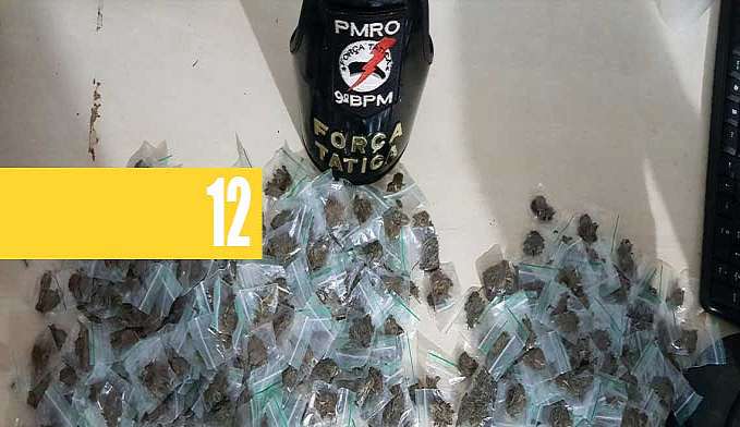 SKANK: FORÇA TÁTICA DO 9° BPM APREENDE GRANDE QUANTIDADE DE DROGA E PRENDE JOVEM QUE USAVA ADOLESCENTE PARA VENDER - News Rondônia