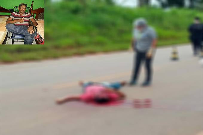 IMAGEM FORTE: Homem tem cabeça esmagada a pauladas e corpo desovado na BR - News Rondônia