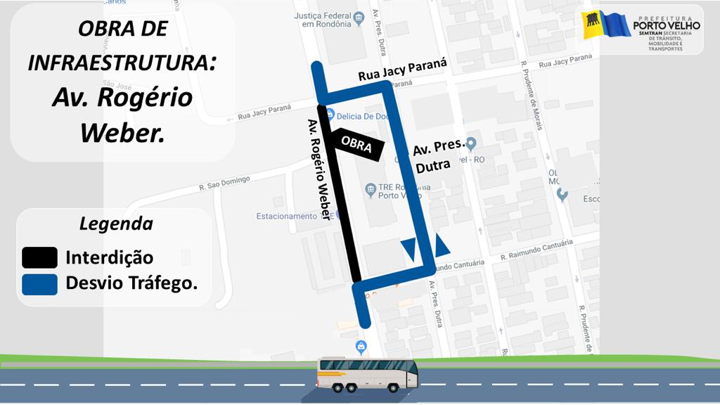PREFEITURA DE PORTO VELHO INTERDITA AV. ROGÉRIO WEBER PARA CONTER DESBARRANCAMENTO - News Rondônia
