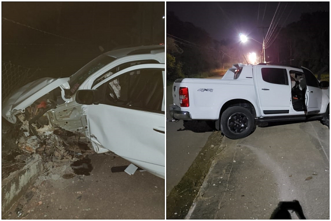 Família é socorrida ao João Paulo II após acidente com caminhonete em Porto Velho - News Rondônia
