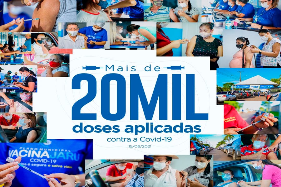 Jaru ultrapassa marca 20 mil doses de vacinas aplicadas; campanha será retomada com a chegada de mais lotes de imunizantes - News Rondônia