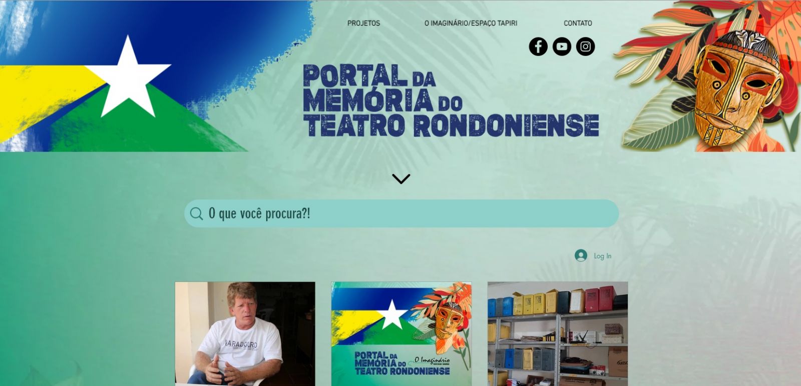 Lenha na fogueira: Portal da Memória do Teatro Rondoniense - News Rondônia