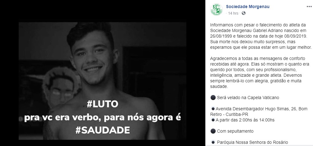 LUTO: PROMESSA DO JUDÔ BRASILEIRO MORRE AFOGADO EM PISCINA DE CASA - News Rondônia