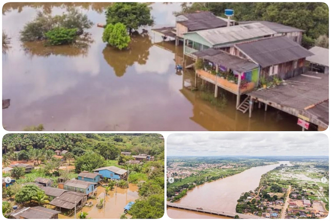 Rio Machado e Urupá: cheia já provocou a retirada de 30 famílias pela Defesa Civil - News Rondônia