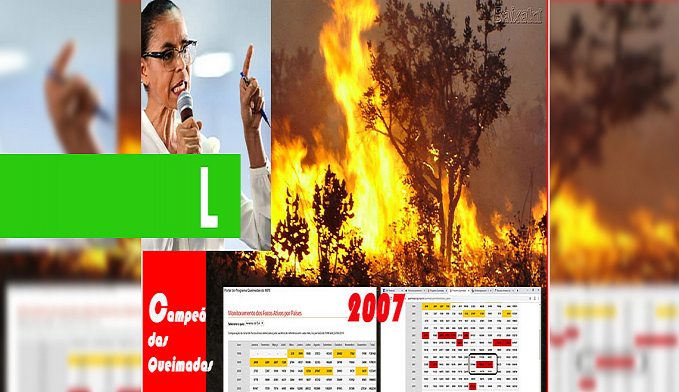 RECORDE DE QUEIMADAS FOI EM 2007, COM 614 MIL FOCOS. MARINA SILVA ERA A MINISTRA. ALGUÉM PROTESTOU? - News Rondônia