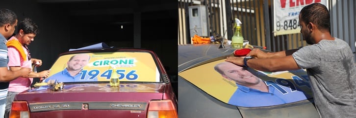 ADESIVAÇÃO DE VEÍCULOS MOSTRA A FORÇA DA CANDIDATURA A DEPUTADO ESTADUAL DE CIRONE DA TOZZO - News Rondônia