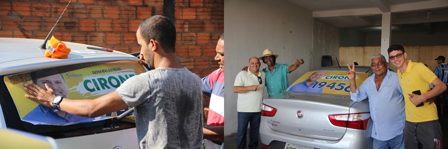 ADESIVAÇÃO DE VEÍCULOS MOSTRA A FORÇA DA CANDIDATURA A DEPUTADO ESTADUAL DE CIRONE DA TOZZO - News Rondônia