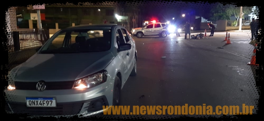 NO CENTRO: Motociclista fica em estado grave em acidente na 7 de Setembro - News Rondônia