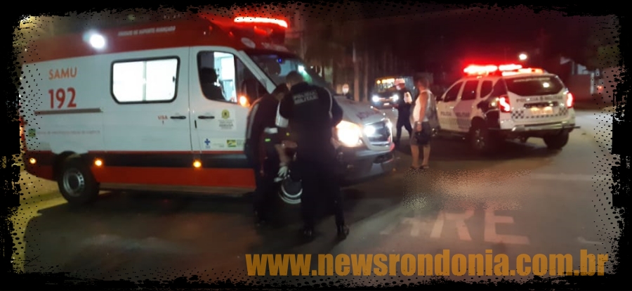 NO CENTRO: Motociclista fica em estado grave em acidente na 7 de Setembro - News Rondônia