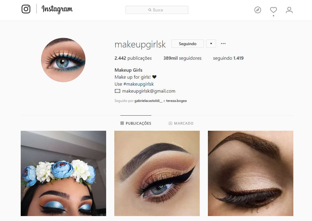 TOP FIVE: CINCO PERFIS ESTRANGEIROS NO INSTAGRAM PARA VOCÊ QUE AMA MAQUIAGEM SE INSPIRAR! - News Rondônia