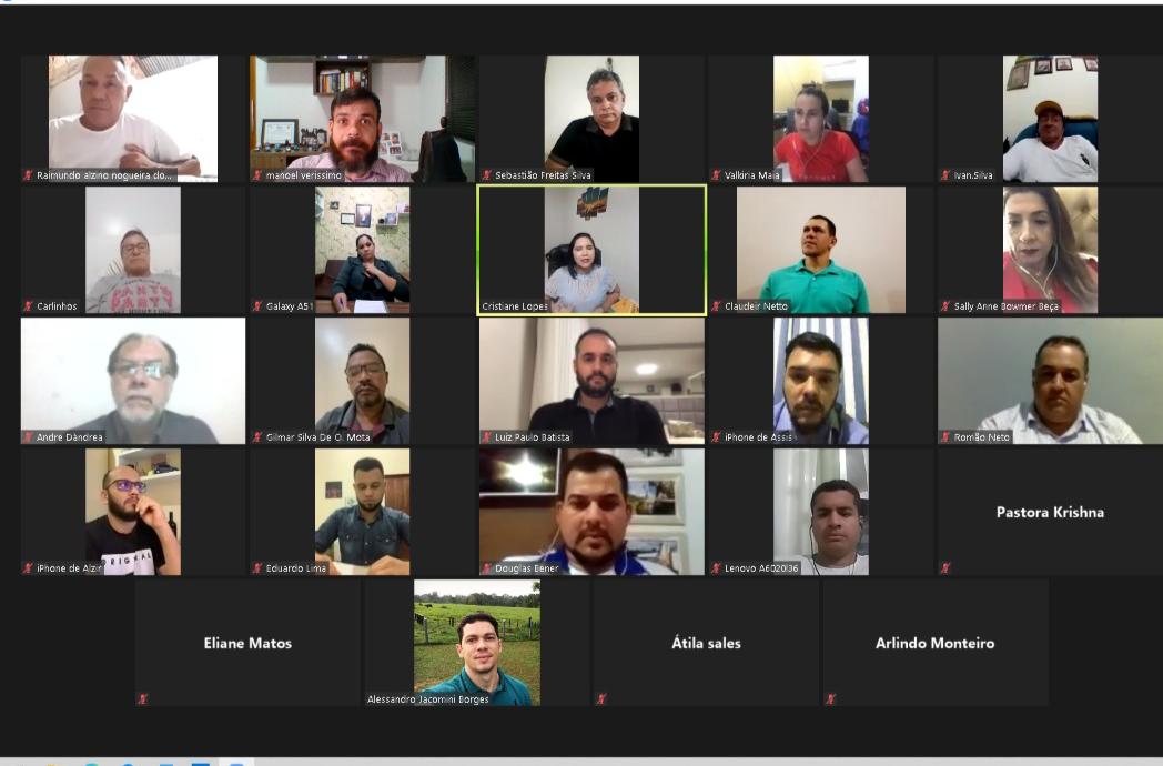 Presidente municipal do Progressitas Cristiane Lopes, se reúne com pré candidatos através de videoconferência - News Rondônia