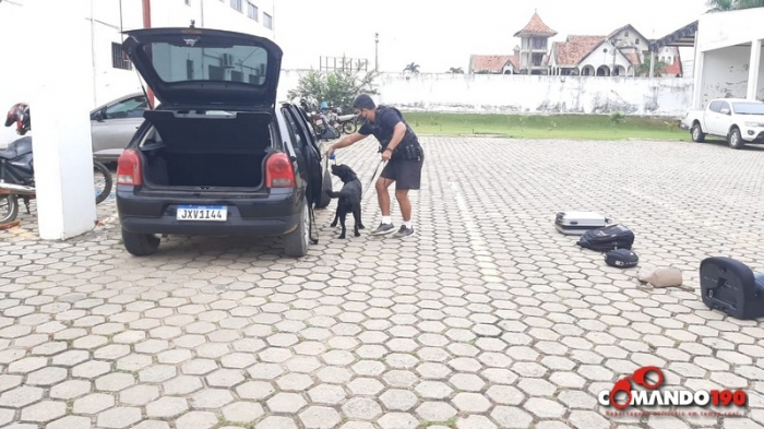 EM JI-PARANÁ, PM PRENDE TRÊS SUSPEITO DE VILHENA TRANSPORTANDO 3 KG DE PASTA BASE - News Rondônia