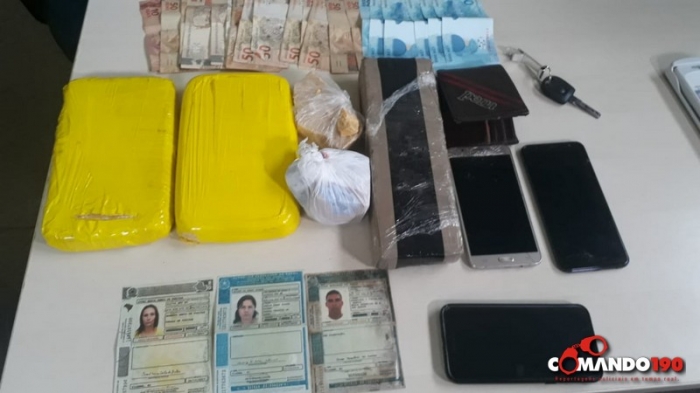 EM JI-PARANÁ, PM PRENDE TRÊS SUSPEITO DE VILHENA TRANSPORTANDO 3 KG DE PASTA BASE - News Rondônia