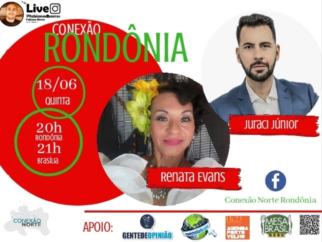 A TRANSFORMISTA RENATA EVANS E O ATOR JURACI JUNIOR SERÃO OS CONVIDADOS NESTA QUINTA-FEIRA DIA 18 DE JUNHO NO CONEXÃO RONDÔNIA - News Rondônia