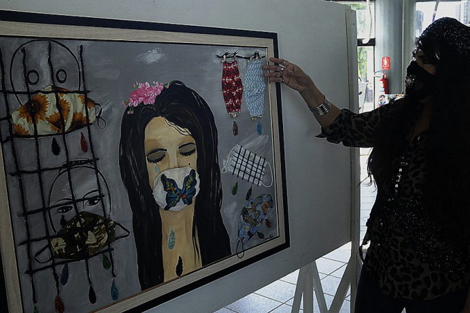 Artista de Rondônia retrata pandemia em forma de artes; exposição acontece na Casa da Cultura Ivan Marrocos - News Rondônia