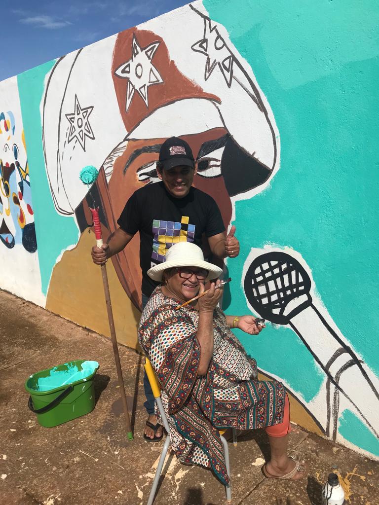 MURO DA ESCOLA DE MÚSICA LAIO RECEBE PINTURA DE ARTISTAS DE PORTO VELHO - News Rondônia