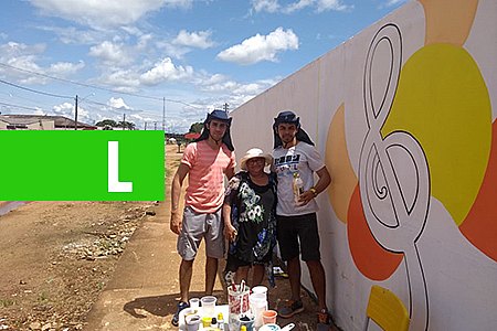 MURO DA ESCOLA DE MÚSICA LAIO RECEBE PINTURA DE ARTISTAS DE PORTO VELHO - News Rondônia