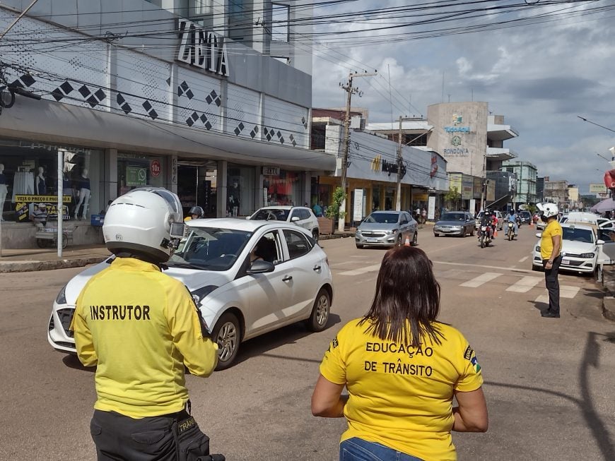 Operação Trânsito Livre do Detran orienta condutores nas vias de Porto Velho - News Rondônia