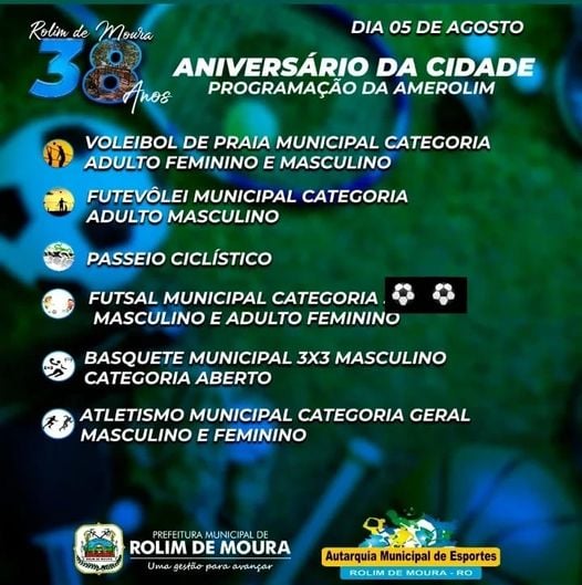 Abertas inscrições para Circuito Esportivo em Rolim de Moura - News Rondônia