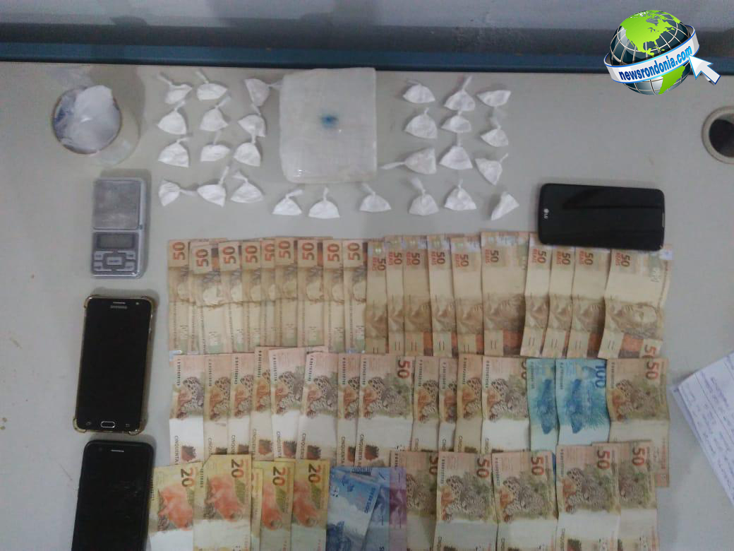 AGENTES DO DENARC PRENDEM SUSPEITO DE TRÁFICO DE DROGAS COM VÁRIAS PORÇÕES DE COCAÍNA E MAIS DE R$ 2 MIL - News Rondônia