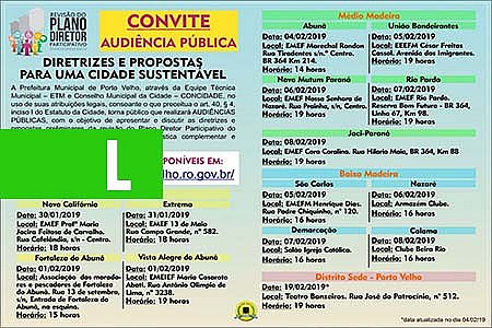 ÚLTIMA AUDIÊNCIA PÚBLICA SERÁ REALIZADA NA PRÓXIMA TERÇA, NO TEATRO BANZEIROS - News Rondônia