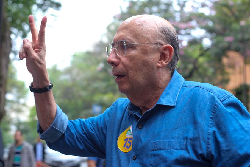 HENRIQUE MEIRELLES VOTA EM ESCOLA DE HIGIENÓPOLIS - News Rondônia