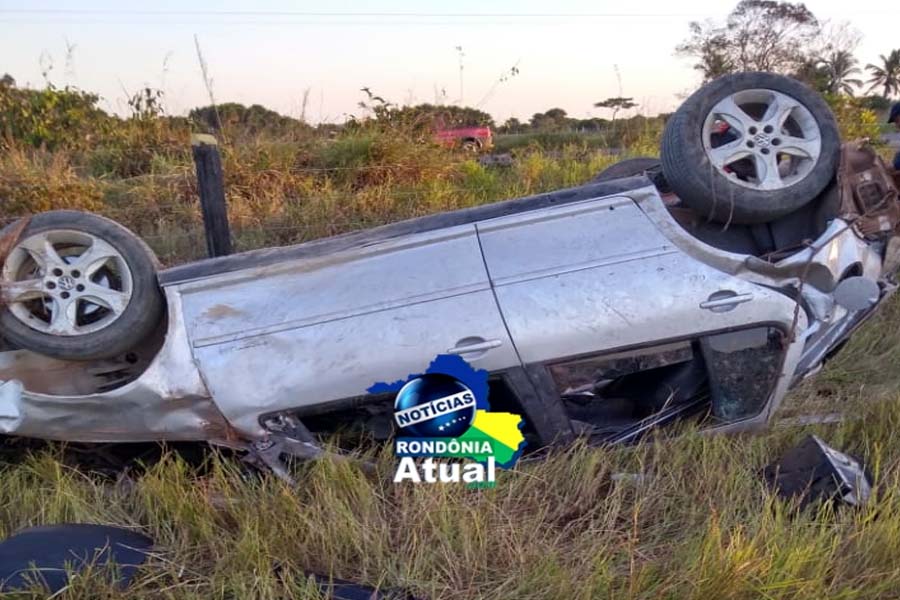 Grave capotamento é registrado sentido distrito de Nova Colina - News Rondônia