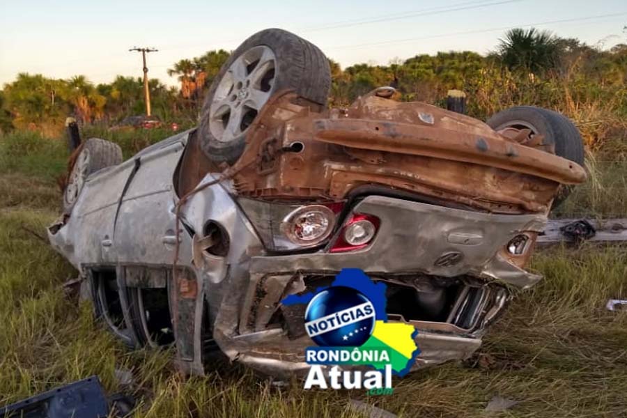 Grave capotamento é registrado sentido distrito de Nova Colina - News Rondônia
