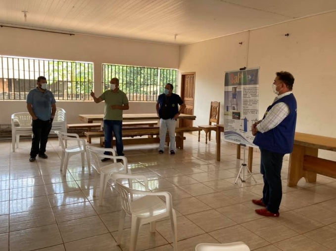 Equipe do vereador Marcio Pacele participa de apresentação do equipamento que irá proporcionar água tratada e gratuita para o distrito de Nova Califórnia - News Rondônia
