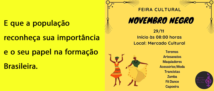 Domingo tem Feira Cultural Novembro Negro no Mercado Cultural - News Rondônia
