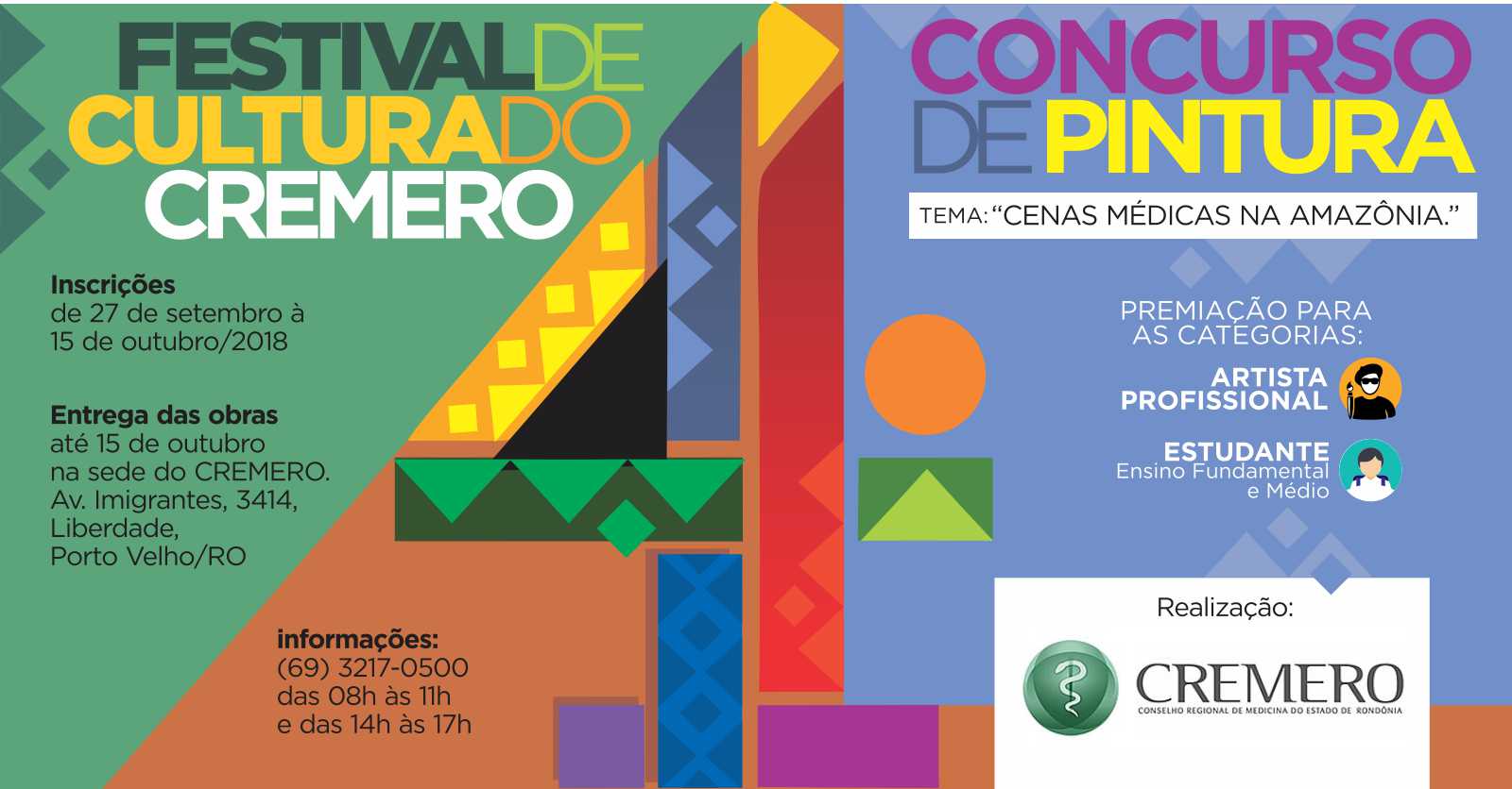 CREMERO ABRE INSCRIÇÕES PARA A QUARTA EDIÇÃO DO CONCURSO DE PINTURA - News Rondônia