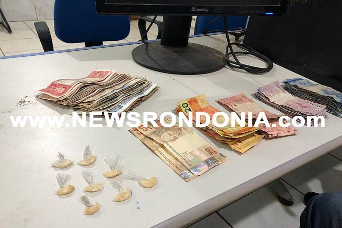 Jovem é preso com drogas após tentar fugir de uma guarnição da Força Tática - News Rondônia
