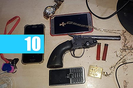 CASAL É FLAGRADO COM ARMA DE FOGO APÓS SAIR DE ESCOLA NO BAIRRO TANCREDO NEVES - News Rondônia