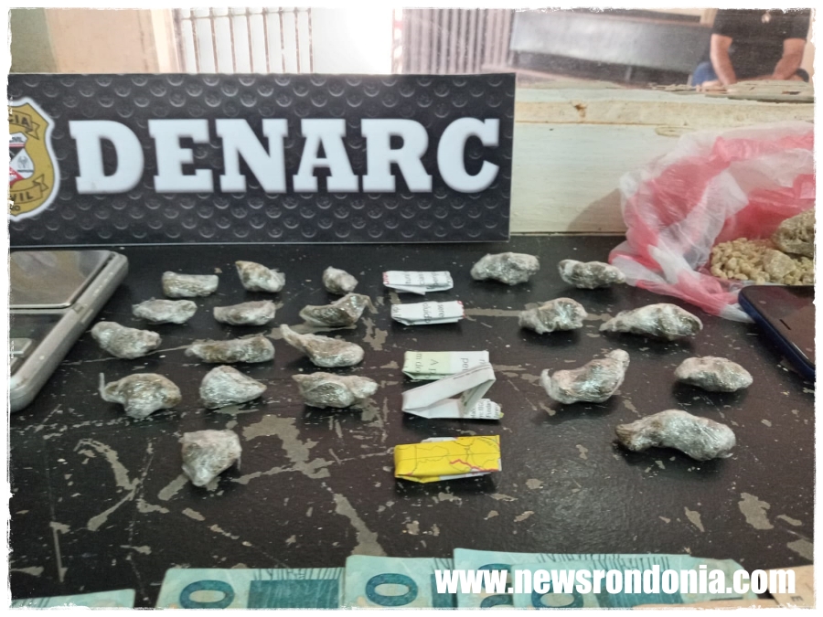Denarc fecha boca de fumo e prende traficante que usava nome falso em RO - News Rondônia