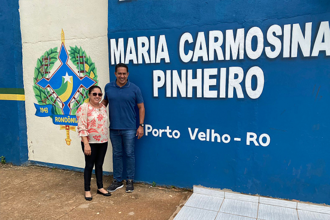 Eyder Brasil entrega reforma e troca de piso da Escola Maria Carmosina em Porto Velho - News Rondônia
