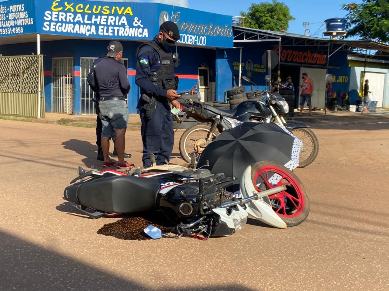 IMPRUDÊNCIA: Colisão entre motos na zona sul deixa três vítimas lesionadas - News Rondônia