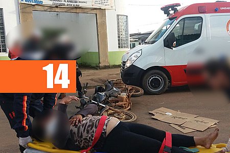 GRÁVIDA É SOCORRIDA ÀS PRESSAS APÓS ACIDENTE DE TRÂNSITO NO BAIRRO JK - News Rondônia